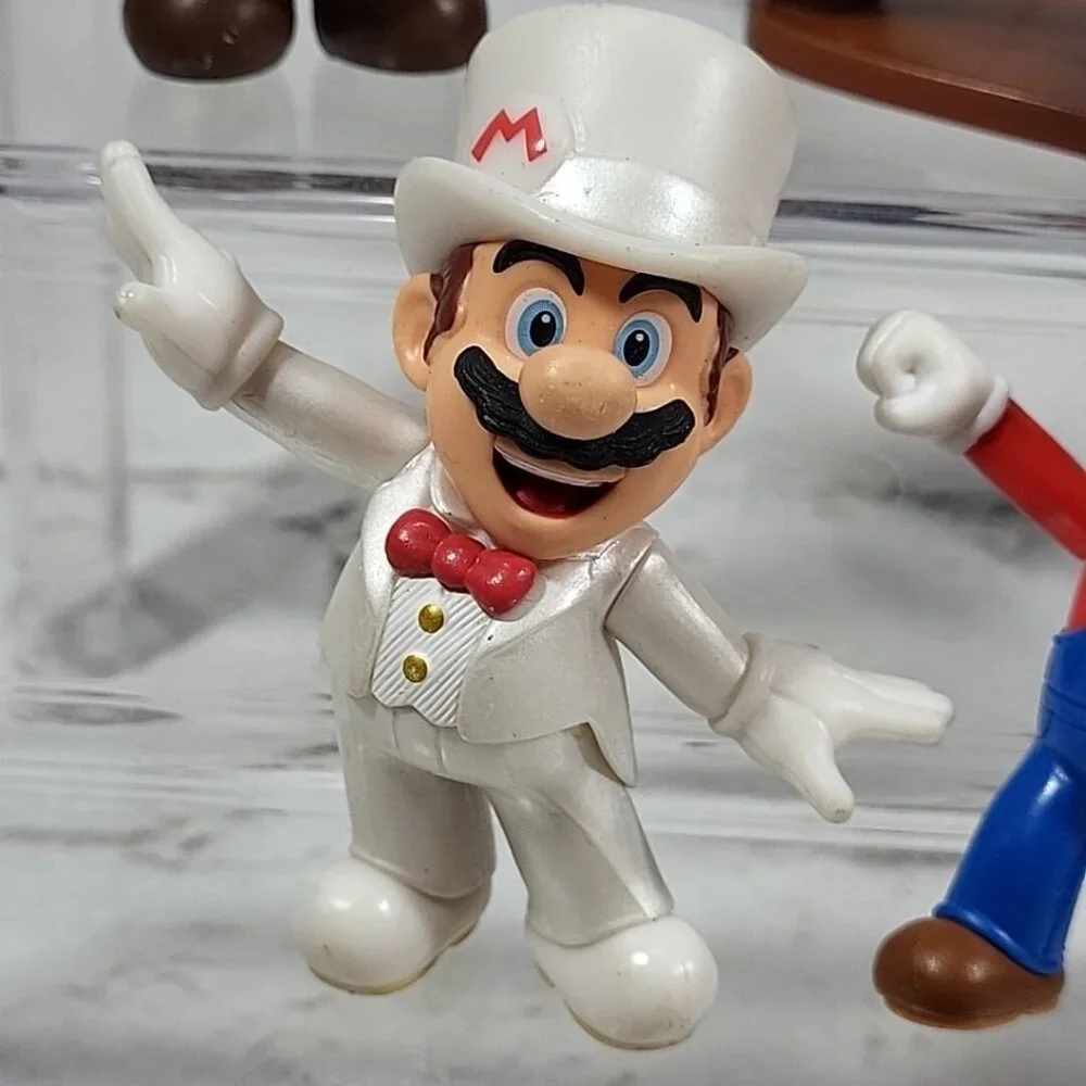 Nintendo Super Mario Bros Figures Lot‎ Of 8 Yoshi Toad Gumba Gamer Cake Toppers